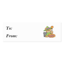 Cute Witch Bear Business Cards