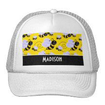 Cute Yellow & Black Bee Hats