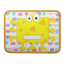 Cute Yellow Cartoon Monster Sleeve For MacBook Pro