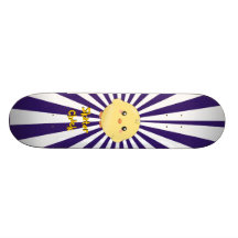 Cute yellow chick skate boards