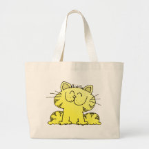 Cute Yellow Kitten Bag