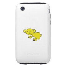 Cute yellow koala iPhone 3 tough covers
