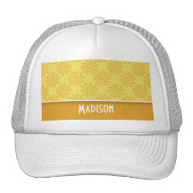 Cute Yellow Orange Swirl Hat