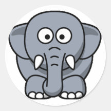 Cuter Elephant Stickers