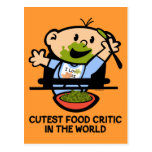 Cutest Food Critic Post Card