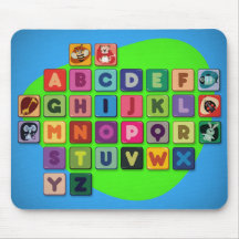 Cutie Alphabet Mousepad