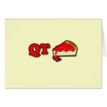 Cutie Pie - QT Pie baby t-shirt Cards