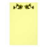 Cutout Wild Sunflowers Custom Stationery