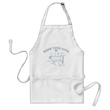 Cuts of beef chart apron...
