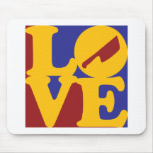 Cutting Meat Love Mouse Mat