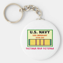 CVA-34 ORISKANY Vietnam War Vet Keychain