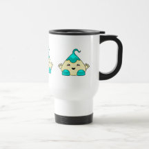 Cyan Kawaii Tickle Monster Coffee Mugs