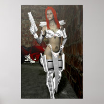Cyber Rose Poster
