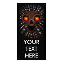 Cyber Skull Photo Card