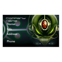 Cyborg Alien Business Cards