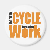 cycle fridge magnet