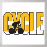 cycle text design posters