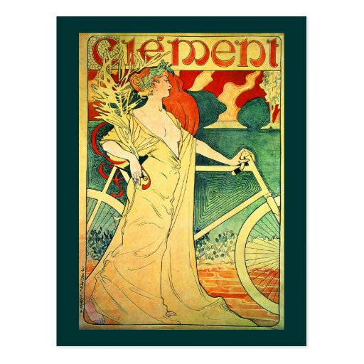 Cycles Clément Vintage Bicycle Poster Postcard