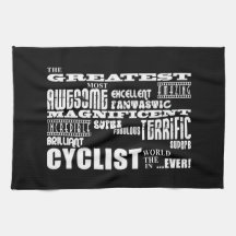 Cycling Biking & Cyclists : Greatest Cyclist World Towel