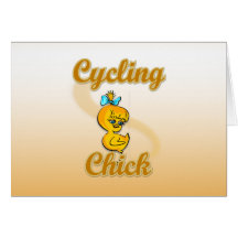 Cycling  Chick Card