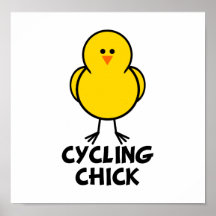 Cycling Chick Print