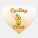 Cycling  Chick Sticker