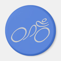 Cycling Fridge Magnet