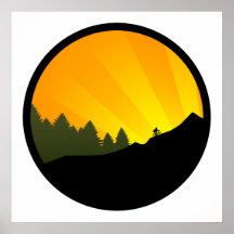 cycling : mountain rayz : poster