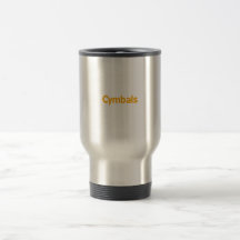 cymbals text orange mugs