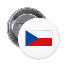 Czech Flag T-shirts and Gifts Button