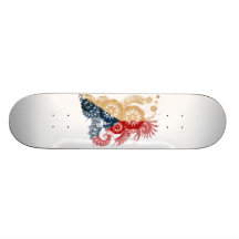 Czech Republic Flag Skate Decks