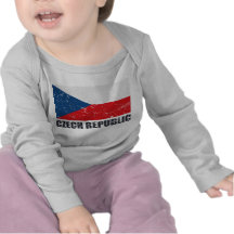 Czech Republic Vintage Flag T Shirts