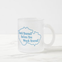 Czech Yourself Before You Wreck Yourself Coffee Mugs