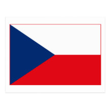 Czechoslovakia Flag (light) Postcard
