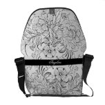 Czechoslovakian Floral Messenger Bag