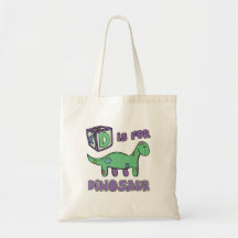 D is for Dinosaur  Bag
