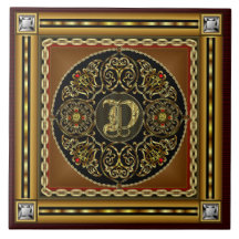 D Monogram Premium Best viewed large. see notes Ceramic Tile
