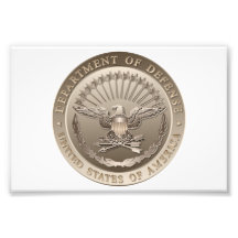 D.O.D Government Emblem Photographic Print