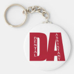 DA - BIG RED BOLD DENTAL ASSISTANT KEYCHAIN