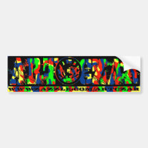 "Da' Man" #3 (RGBY Camo) - ART CZAR Bumper Sticker