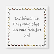 Dachshund-can't have just one refrigerator magnet