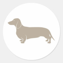 Dachshund - Doxie original artful designs Round Sticker