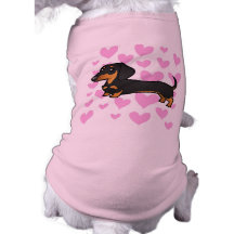 Dachshund Love (smooth coat) Doggie Tshirt