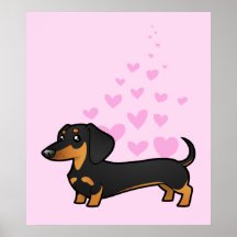 Dachshund Love (smooth coat) Poster