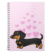 Dachshund Love (smooth coat) Spiral Note Book