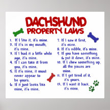 DACHSHUND PL2 POSTERS