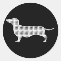 Dachshund Silhouette From Many Sticker