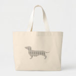 Dachshund Silhouette From Many Tote Bag