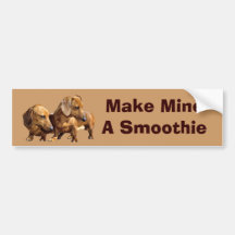 Dachshund Smoothies Bumper Sticker