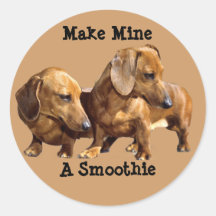 Dachshund Smoothies Sticker